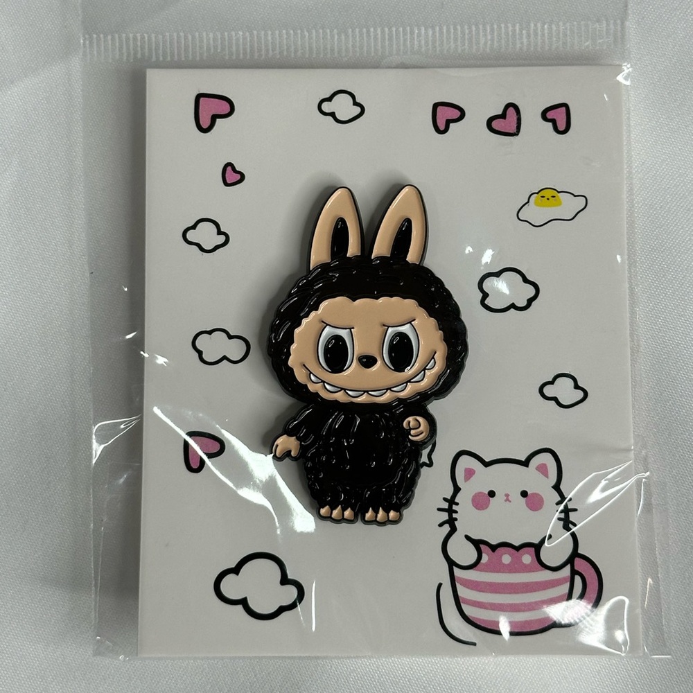 Labubu The Monsters Pin in Black - Picture 4 of 7